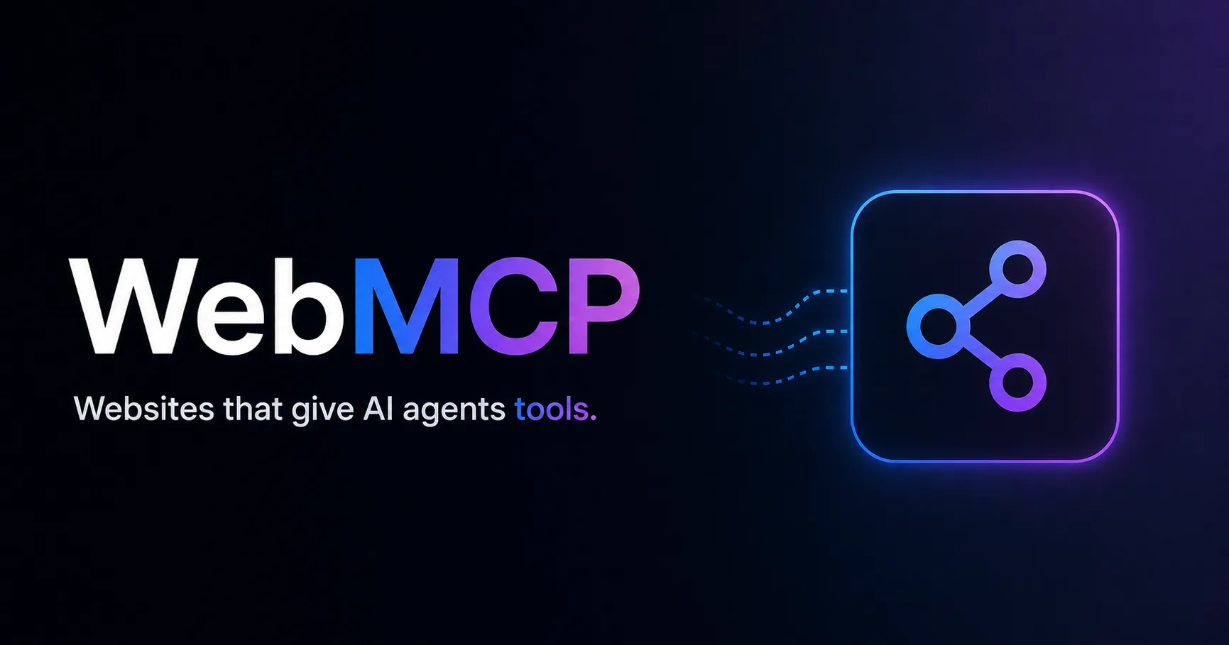 WebMCP: giving AI agents tools instead of a page to read