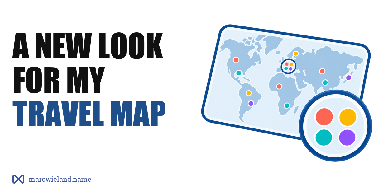 Redesigning the map on my travel hub